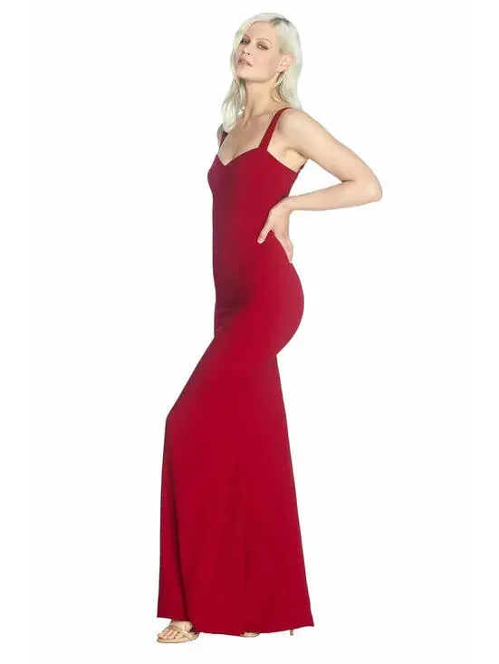 NEW, Dress the Population Estella Gown in Red Sz M #MD1619 - Picture 2 of 7